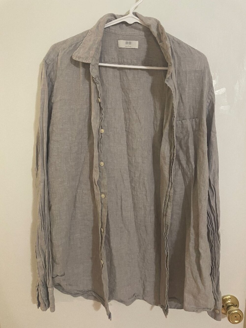 Uniqlo Men's 100% Linen Shirt (Large)